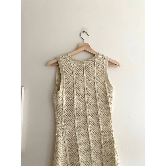 AKIRA Feelin' Sweet Knit Sweater Dress with Pearls Size Small NEW - Picture 5 of 9
